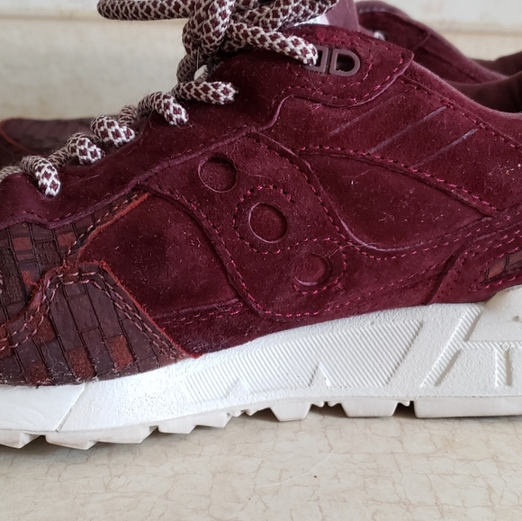Saucony Shadow 5000 Bricks Size 9.5 Maroon - Picture 7 of 7